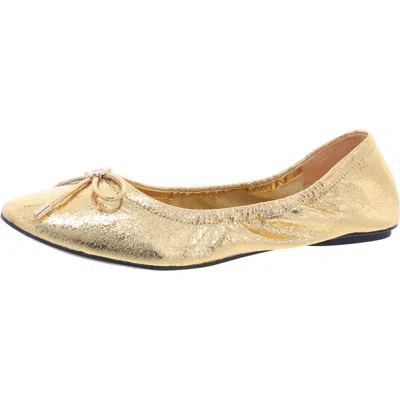 Karl Lagerfeld Velma Womens Bow Man Made Flat Shoes
