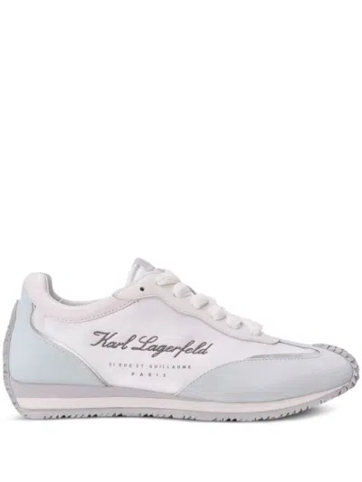 Karl Lagerfeld Velocette Hotel Karl Lo Lace Trainers In White