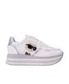 Karl Lagerfeld Velocita Ii Platform Sneakers In White