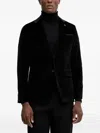 Karl Lagerfeld Velvet Blazer In Black