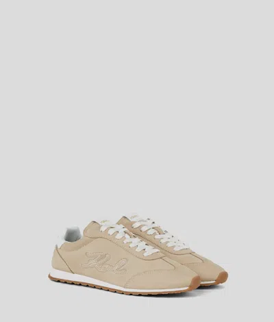 Karl Lagerfeld Venus Signia Patch Embro Sneakers In White