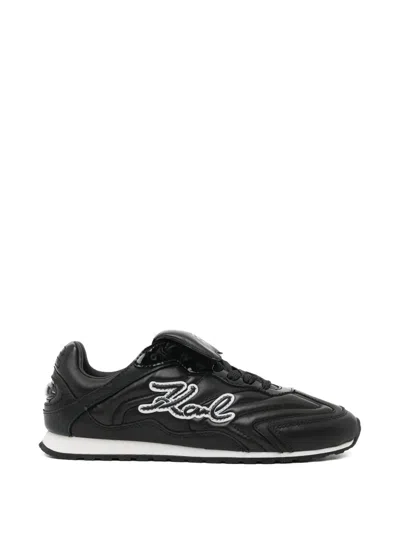 Karl Lagerfeld Venus Volley Sneakers In Black