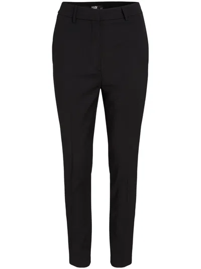 Karl Lagerfeld Versatile Black Wool Blend Pants For Women In 999