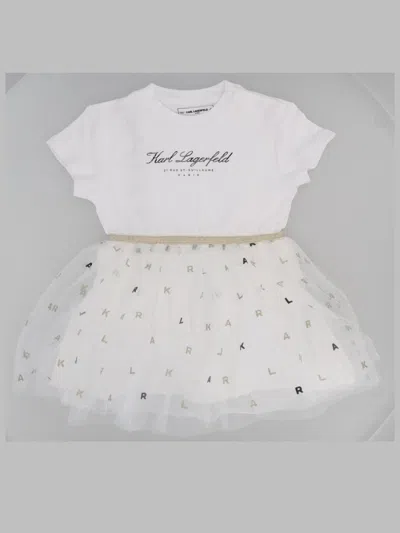 Karl Lagerfeld Vestitino Con Gonna In Tulle In Animal Print