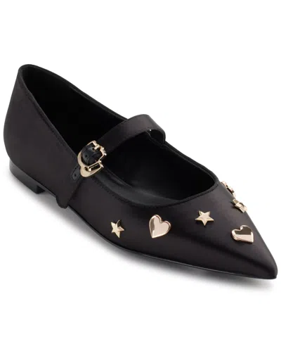 KARL LAGERFELD WOMEN'S VEYDA MARY JANE POINTED TOE FLATS