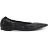 Karl Lagerfeld Vinette Womens Stretch Flat Shoes In Black