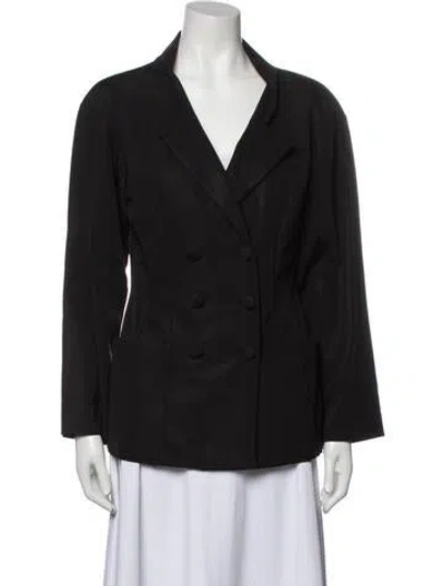 Pre-owned Karl Lagerfeld Vintage 1980's Blazer In Black
