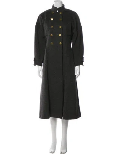 Pre-owned Karl Lagerfeld Vintage 1980's Coat In Gray
