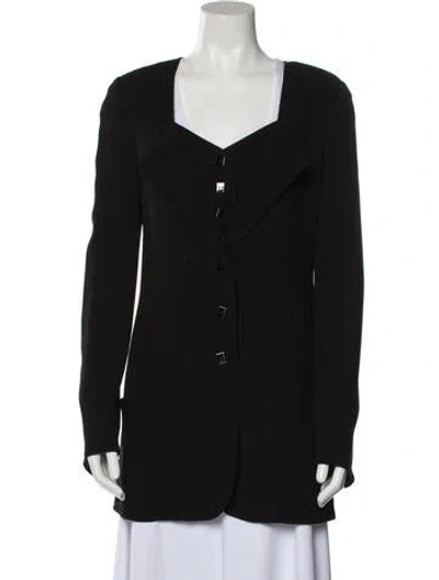 Pre-owned Karl Lagerfeld Vintage 1980's Evening Jacket In Black