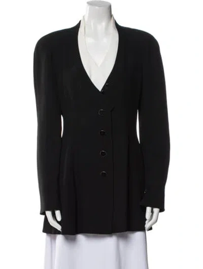 Pre-owned Karl Lagerfeld Vintage 1990's Blazer In Black