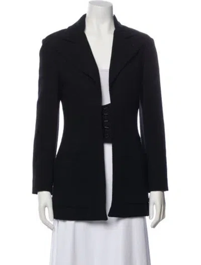 Pre-owned Karl Lagerfeld Vintage 1990's Blazer In Black