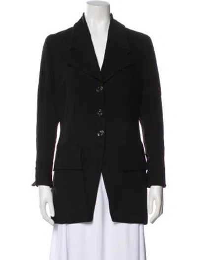 Pre-owned Karl Lagerfeld Vintage 1990's Blazer In Black