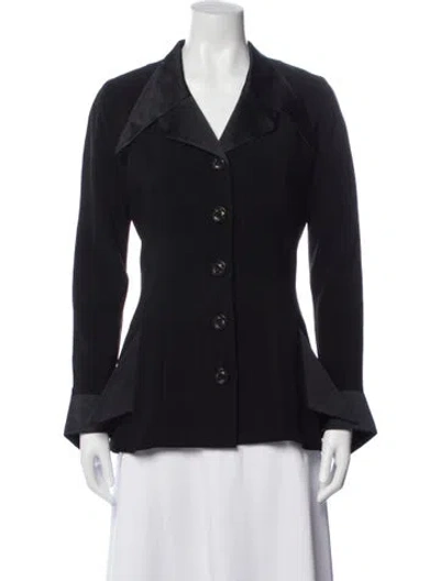 Pre-owned Karl Lagerfeld Vintage 1990's Blazer In Black