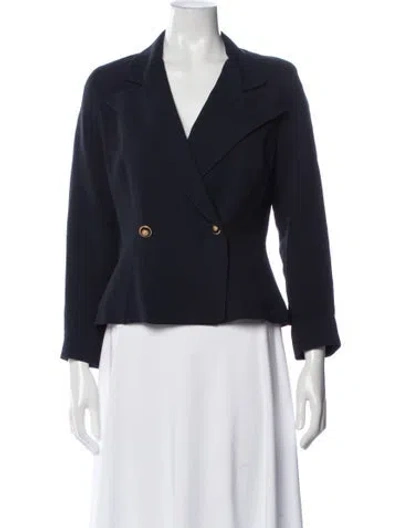 Pre-owned Karl Lagerfeld Vintage 1990's Blazer In Blue