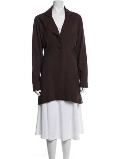 Pre-owned Karl Lagerfeld Vintage 1990's Blazer In Brown