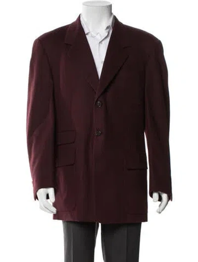 Pre-owned Karl Lagerfeld Vintage 1990's Blazer In Burgundy