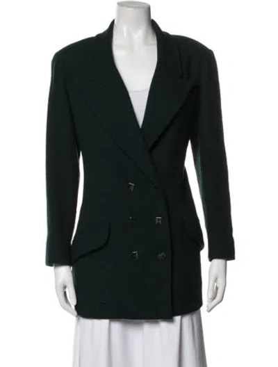 Pre-owned Karl Lagerfeld Vintage 1990's Blazer In Green