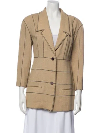 Pre-owned Karl Lagerfeld Vintage 1990's Blazer In Neutral