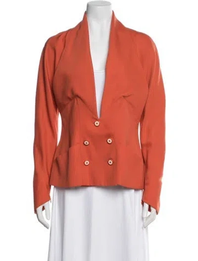 Pre-owned Karl Lagerfeld Vintage 1990's Blazer In Orange