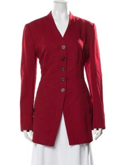 Pre-owned Karl Lagerfeld Vintage 1990's Blazer In Red