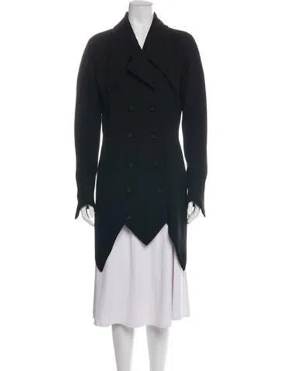 Pre-owned Karl Lagerfeld Vintage 1990's Coat In Black