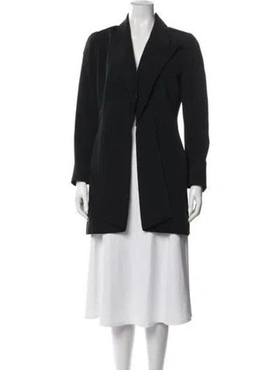 Pre-owned Karl Lagerfeld Vintage 1990's Coat In Black