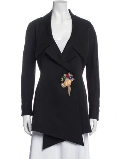 Pre-owned Karl Lagerfeld Vintage 1990's Jacket In Blue