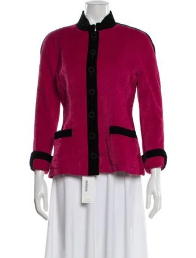 Pre-owned Karl Lagerfeld Vintage 1990's Jacket In Pink