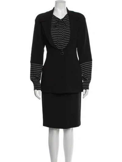 Pre-owned Karl Lagerfeld Vintage 1990's Skirt Suit In Black