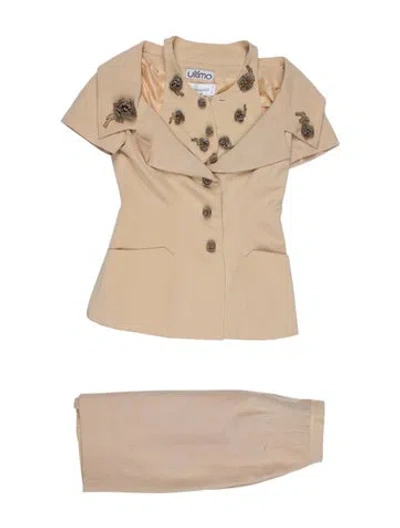 Pre-owned Karl Lagerfeld Vintage 1993 Skirt Suit In Neutral