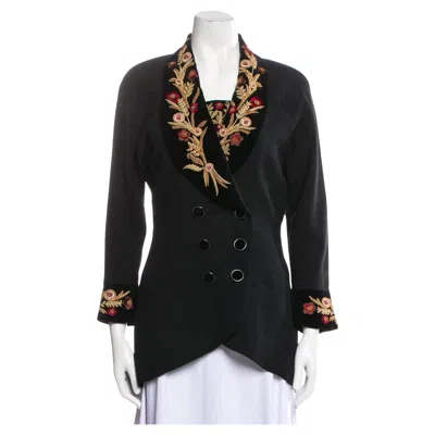 Pre-owned Karl Lagerfeld Vintage Blazer & Top Set, 1990's In Black