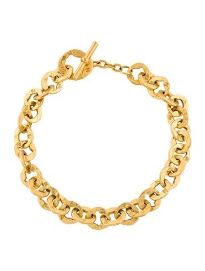 Pre-owned Karl Lagerfeld Vintage Chain Link Nekclace, 19" In Multi
