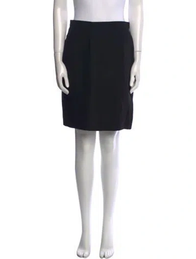 Pre-owned Karl Lagerfeld Vintage Knee-length Skirt In Black