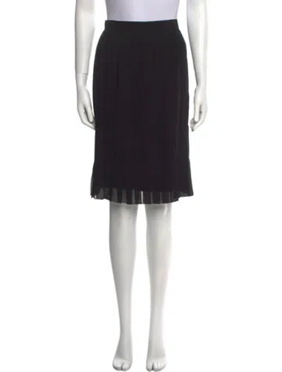 Pre-owned Karl Lagerfeld Vintage Knee-length Skirt In Black