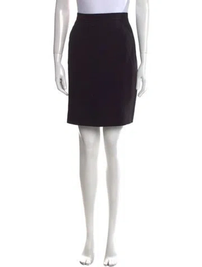 Pre-owned Karl Lagerfeld Vintage Knee-length Skirt In Black