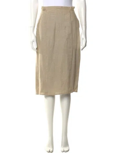 Pre-owned Karl Lagerfeld Vintage Knee-length Skirt In Neutral