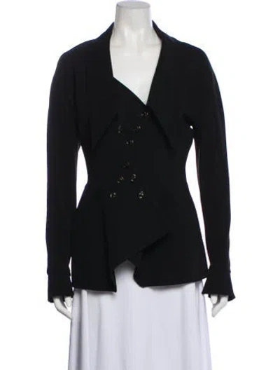 Pre-owned Karl Lagerfeld Vintage Late 1980's - Early 1990's Blazer In Black