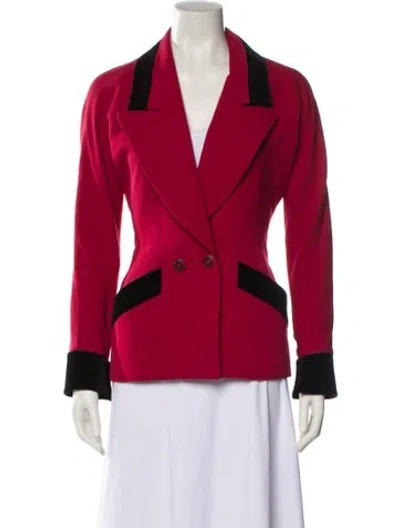 Pre-owned Karl Lagerfeld Vintage Late 1980's - Early 1990's Blazer In Red