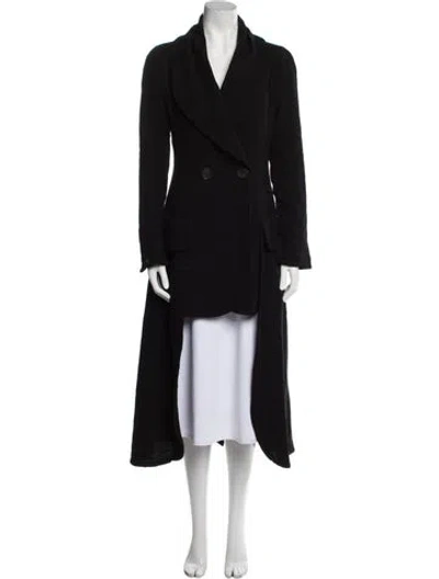 Pre-owned Karl Lagerfeld Vintage Late 1980's - Early 1990's Coat In Black