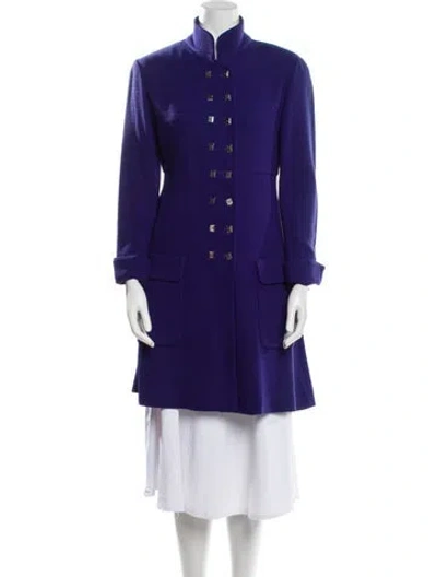 Pre-owned Karl Lagerfeld Vintage Late 1980's - Early 1990's Coat In Purple