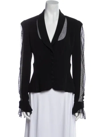 Pre-owned Karl Lagerfeld Vintage Late 1980's - Early 1990's Evening Jacket In Black