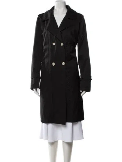 Pre-owned Karl Lagerfeld Vintage Late 2000's - Early 2010's Trench Coat In Black