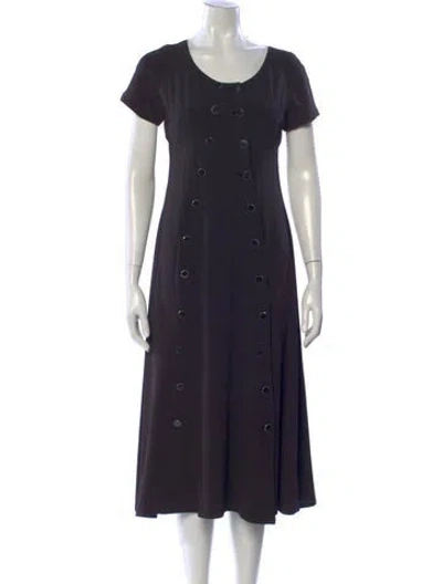 Pre-owned Karl Lagerfeld Vintage Long Dress In Black