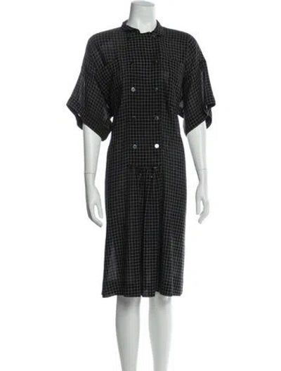 Pre-owned Karl Lagerfeld Vintage Midi Length Dress In Black