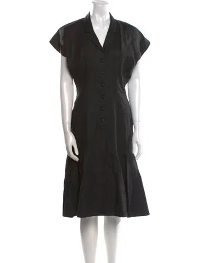 Pre-owned Karl Lagerfeld Vintage Midi Length Dress In Black