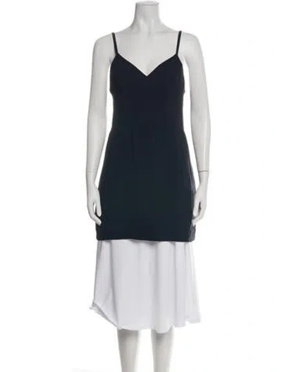 Pre-owned Karl Lagerfeld Vintage Midi Length Dress In Blue