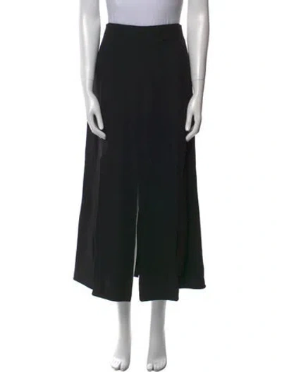 Pre-owned Karl Lagerfeld Vintage Midi Length Skirt In Black