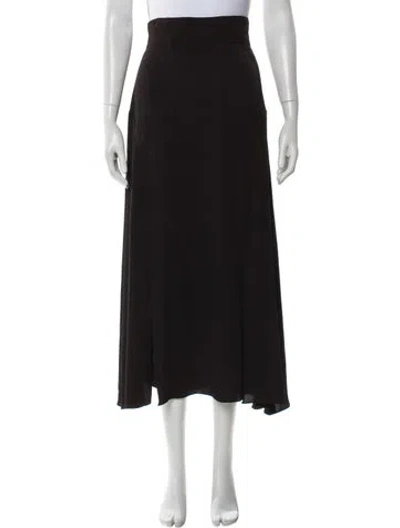 Pre-owned Karl Lagerfeld Vintage Midi Length Skirt In Black