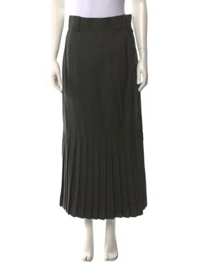 Pre-owned Karl Lagerfeld Vintage Midi Length Skirt In Gray
