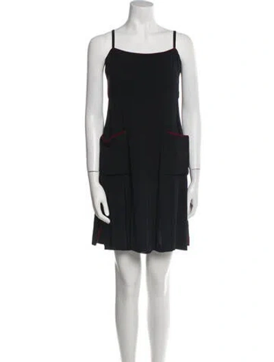 Pre-owned Karl Lagerfeld Vintage Mini Dress In Black